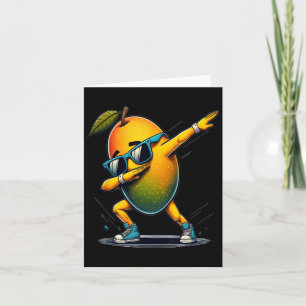 Dab Dance Mango Grappig Dansen Dabbing Fruit Kaart