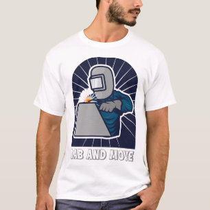 Dab en Beweeg Grappige TIG Lasser Kunst T-shirt