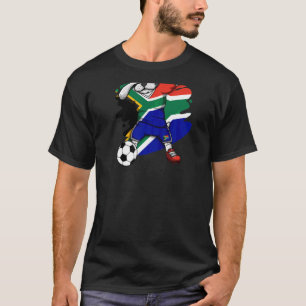 Dab French Bulldog South Africa Soccer Fans Jersey T-shirt