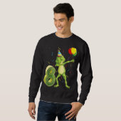 Dab Frog 8th Birthday 8 Years Old Bday Kinder Trui (Voorkant volledig)