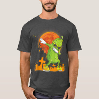 Dab Halloween Pickle Dabbing Dancing Cucumber Cost T-shirt