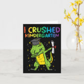 Dab I Crushed Kleuterschool Laatste Dag Afstuderen Kaart (Gele Bloem)