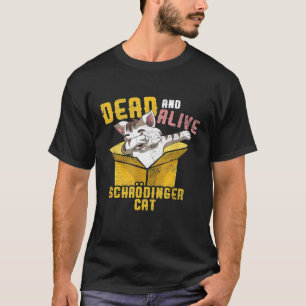 Dab Kat Fysica Dier Schattige Kinderen Schrödinger T-shirt