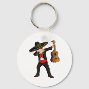 Dab Mexican Mariachi Costume Charro Sombrero Cinco Sleutelhanger