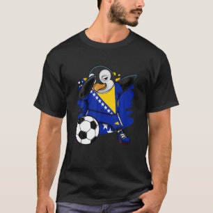 Dab Penguin Bosnië Herzegovina Soccer Fans Jersey T-shirt