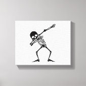 Dab skelet dabbing skelet - schedel mannen shirt canvas afdruk (Voorkant)