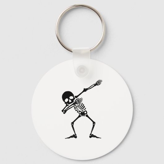 Dab skelet dabbing skelet - schedel mannen shirt sleutelhanger (Voorkant)