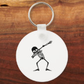 Dab skelet dabbing skelet - schedel mannen shirt sleutelhanger (Voorkant)