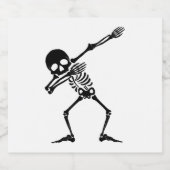 Dab skelet dabbing skelet - schedel mannen shirt sparkling wijnetiket (Enkel label)