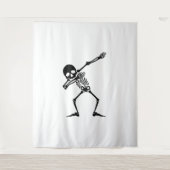 Dab skelet dabbing skelet - schedel mannen shirt wandkleed (Voorkant)