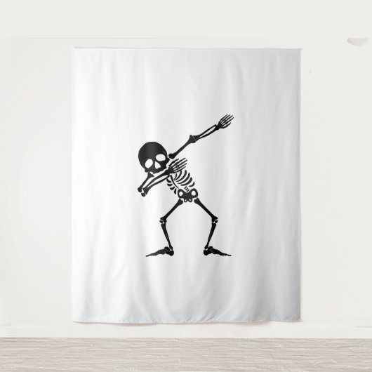 Dab skelet dabbing skelet - schedel mannen shirt wandkleed (Voorkant)