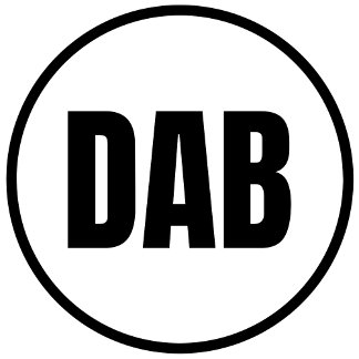 DAB - Sticker rond classique de Daytona Beach