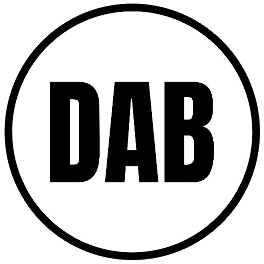 DAB - Sticker rond classique de Daytona Beach