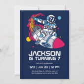 Dababababere astronaut buitenruimteschakelkinderen kaart (Voorkant)