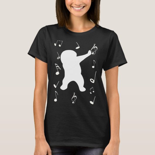 dabbabberdans met muziekcode t-shirt (Voorkant)