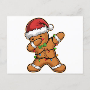 Dabbende Licht Kerstboom van Peperkoek Kerstmis Briefkaart