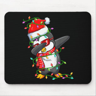 Dabbende Pinguïn met Kerstman Hoed - Pinguïn Liefh Muismat