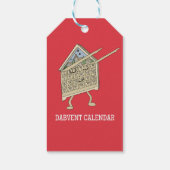 Dabbing Adventskalender Grappig Christelijk Religi Cadeaulabel (Achterkant)