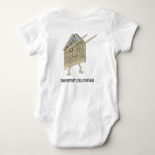 Dabbing Adventskalender Grappig Christelijk Religi Romper (Achterkant)