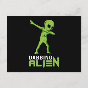 Dabbing Alien Area 51 Ufo Space Aliens Funny Gift Briefkaart