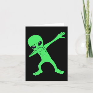 Dabbing Alien Halloween Fun Dab Boys Kinder Meisje Kaart