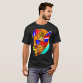 Dabbing Ananas Zonnebril Aloha Stranden Hawaii Mij T-shirt (Voorkant volledig)