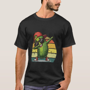 Dabbing augurk met zonnebril Funny Dancing Cucum T-shirt