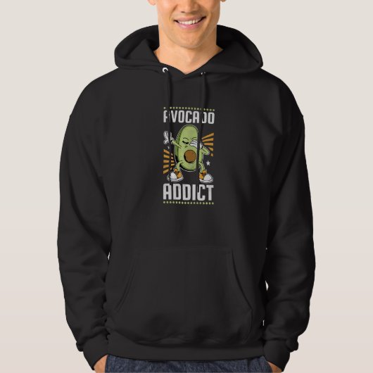 Dabbing Avocado Addict Hoodie (Voorkant)