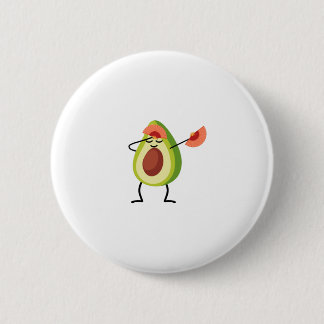 Dabbing Avocado Chinese dans-design Ronde Button 5,7 Cm