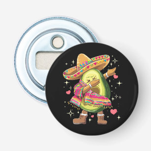 Dabbing Avocado Cinco De Mayo Grappige Mexicaanse Button Flesopener