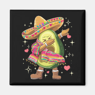 Dabbing Avocado Cinco De Mayo Grappige Mexicaanse Magneet