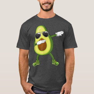 Dabbing avocado cinco de mayo vegetarian vegan gua t-shirt