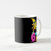 Dabbing Banana 67 Ice Cream Drip Funny Six Seven M Koffiemok (Voorkant rechts)