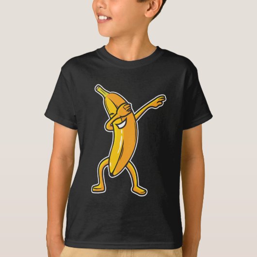 Dabbing Banana Dab Funny Fruits T-shirt (Voorkant)