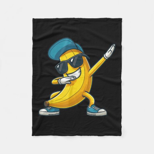 Dabbing Banana Lazy Halloween Pretend Im Banana Co Fleece Deken (Voorkant)