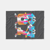 Dabbing Baseball Ice Cream Drip Number 67 Birthday Fleece Deken (Voorkant (Horizontaal))