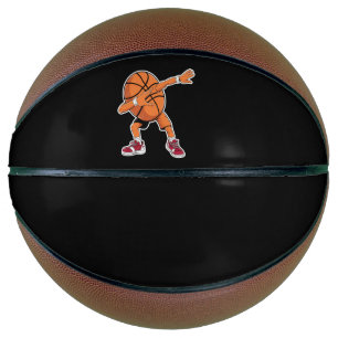 Dabbing Basketbal Bal Grappige Sportspeler 