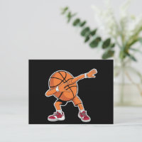 Dabbing Basketbal Bal Grappige Sportspeler