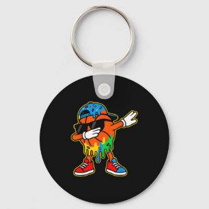 Dabbing Basketbal Ijs Drip Jongens Basketbal Sleutelhanger