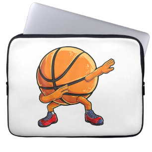 Dabbing Basketball Ball Funny Boys Mannen Sport Laptop Sleeve