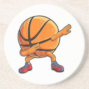 Dabbing Basketball Ball Funny Boys Mannen Sport Zandsteen Onderzetter