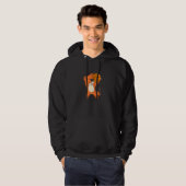 Dabbing Basketball Fox Hoodie (Voorkant volledig)