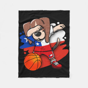 Dabbing Beagle Chili T-shirt Chileense Skelet Lief Fleece Deken