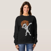 Dabbing Beagle Dog Dab Dance Trui (Voorkant volledig)