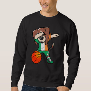 Dabbing Beagle Dog Ierland Jersey Irish Basketball Trui