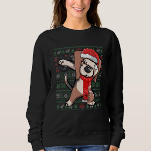 Dabbing Beagle Ugly Christmas Sweat Funny Party