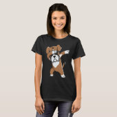 Dabbing Boxer Dog German Boxer T-shirt (Voorkant volledig)