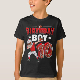 Dabbing boy 10 jaar oud Amerikaans football 10th b T-shirt