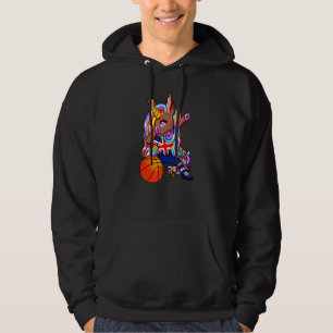 Dabbing Brown Skin Unicorn Hoodie