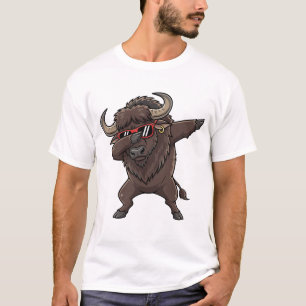 Dabbing Buffalo Grappige Lieve Buffalo Dab Dans T-shirt